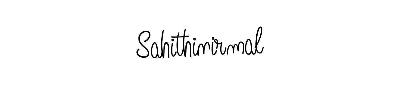 This is the best signature style for the Sahithinirmal name. Also you like these signature font (Angelique-Rose-font-FFP). Mix name signature. Sahithinirmal signature style 5 images and pictures png