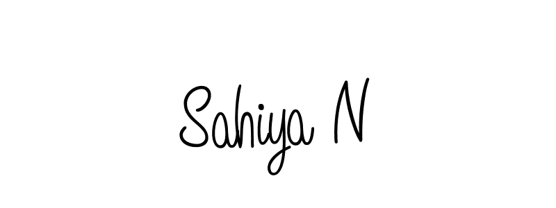 You should practise on your own different ways (Angelique-Rose-font-FFP) to write your name (Sahiya N) in signature. don't let someone else do it for you. Sahiya N signature style 5 images and pictures png