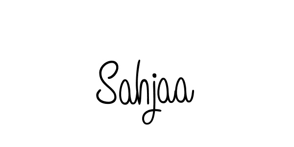 Use a signature maker to create a handwritten signature online. With this signature software, you can design (Angelique-Rose-font-FFP) your own signature for name Sahjaa. Sahjaa signature style 5 images and pictures png