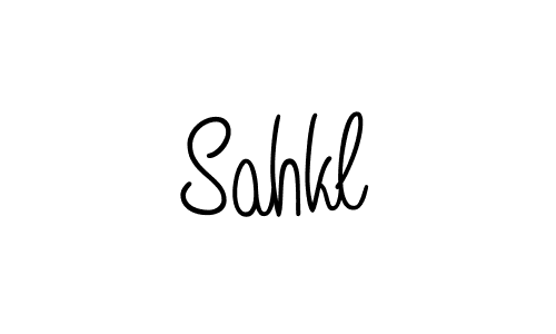 Use a signature maker to create a handwritten signature online. With this signature software, you can design (Angelique-Rose-font-FFP) your own signature for name Sahkl. Sahkl signature style 5 images and pictures png