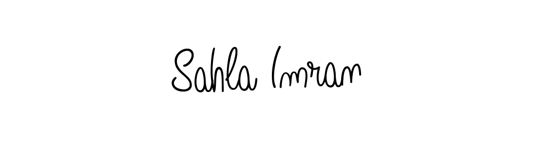 You should practise on your own different ways (Angelique-Rose-font-FFP) to write your name (Sahla Imran) in signature. don't let someone else do it for you. Sahla Imran signature style 5 images and pictures png