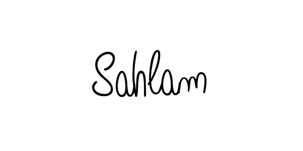 Make a beautiful signature design for name Sahlam. Use this online signature maker to create a handwritten signature for free. Sahlam signature style 5 images and pictures png