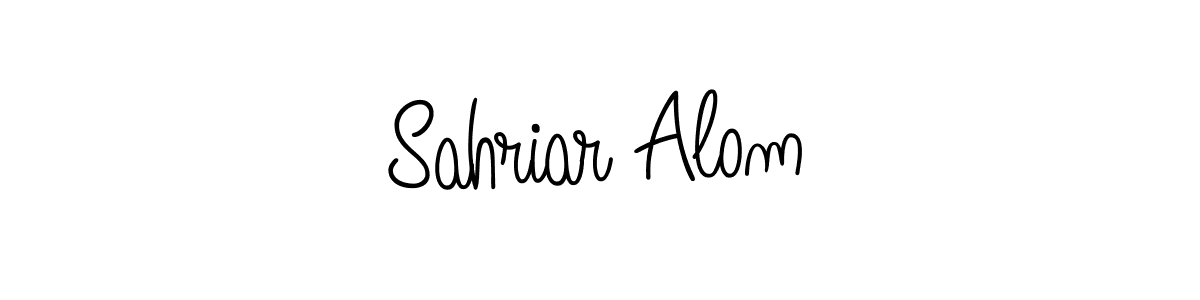 Make a beautiful signature design for name Sahriar Alom. With this signature (Angelique-Rose-font-FFP) style, you can create a handwritten signature for free. Sahriar Alom signature style 5 images and pictures png