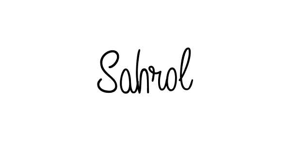You should practise on your own different ways (Angelique-Rose-font-FFP) to write your name (Sahrol) in signature. don't let someone else do it for you. Sahrol signature style 5 images and pictures png