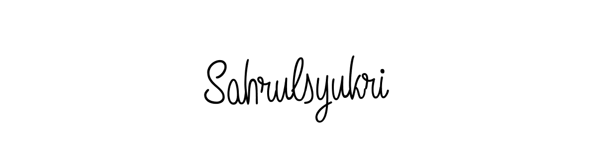 Make a beautiful signature design for name Sahrulsyukri. With this signature (Angelique-Rose-font-FFP) style, you can create a handwritten signature for free. Sahrulsyukri signature style 5 images and pictures png