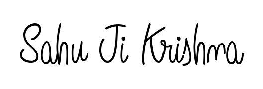 Make a beautiful signature design for name Sahu Ji Krishna. With this signature (Angelique-Rose-font-FFP) style, you can create a handwritten signature for free. Sahu Ji Krishna signature style 5 images and pictures png