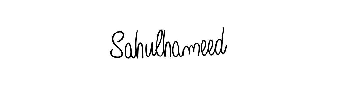 The best way (Angelique-Rose-font-FFP) to make a short signature is to pick only two or three words in your name. The name Sahulhameed include a total of six letters. For converting this name. Sahulhameed signature style 5 images and pictures png