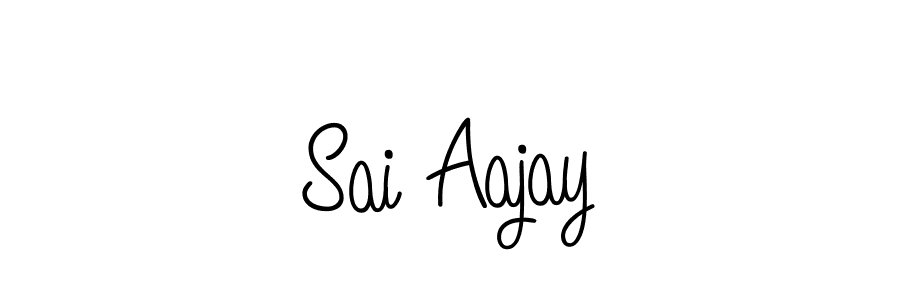The best way (Angelique-Rose-font-FFP) to make a short signature is to pick only two or three words in your name. The name Sai Aajay include a total of six letters. For converting this name. Sai Aajay signature style 5 images and pictures png