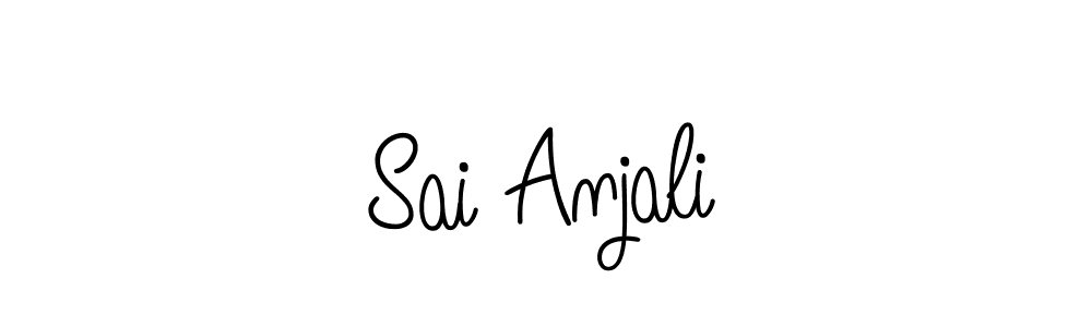 Design your own signature with our free online signature maker. With this signature software, you can create a handwritten (Angelique-Rose-font-FFP) signature for name Sai Anjali. Sai Anjali signature style 5 images and pictures png