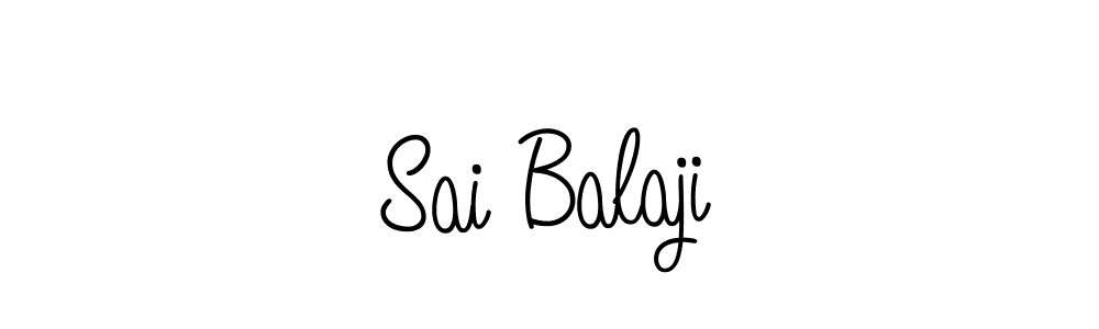 How to make Sai Balaji name signature. Use Angelique-Rose-font-FFP style for creating short signs online. This is the latest handwritten sign. Sai Balaji signature style 5 images and pictures png