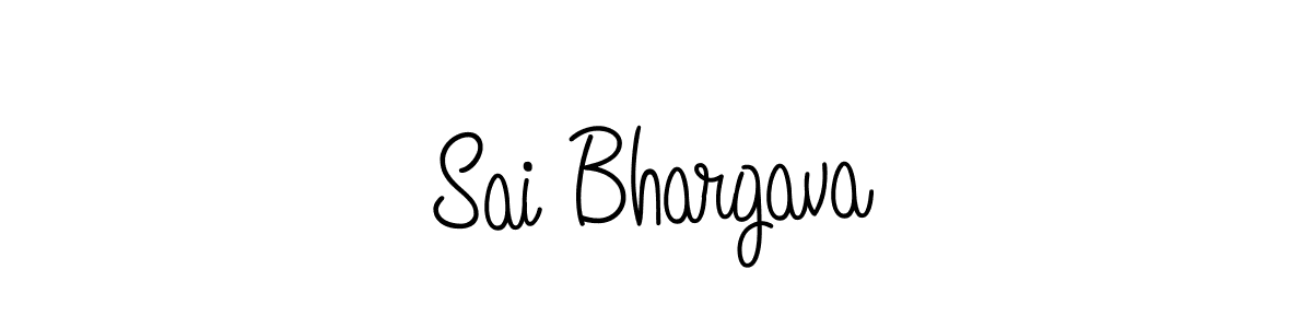 Design your own signature with our free online signature maker. With this signature software, you can create a handwritten (Angelique-Rose-font-FFP) signature for name Sai Bhargava. Sai Bhargava signature style 5 images and pictures png