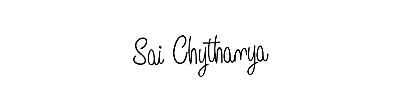 Sai Chythanya stylish signature style. Best Handwritten Sign (Angelique-Rose-font-FFP) for my name. Handwritten Signature Collection Ideas for my name Sai Chythanya. Sai Chythanya signature style 5 images and pictures png