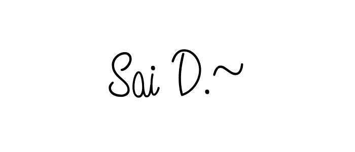 How to Draw Sai D.~ signature style? Angelique-Rose-font-FFP is a latest design signature styles for name Sai D.~. Sai D.~ signature style 5 images and pictures png
