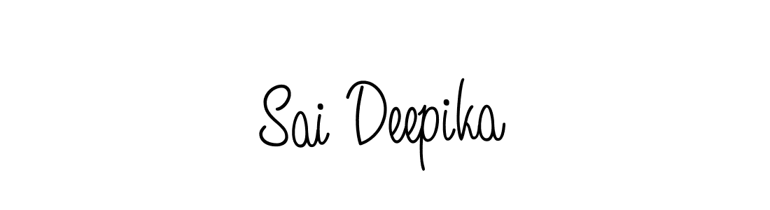 Sai Deepika stylish signature style. Best Handwritten Sign (Angelique-Rose-font-FFP) for my name. Handwritten Signature Collection Ideas for my name Sai Deepika. Sai Deepika signature style 5 images and pictures png
