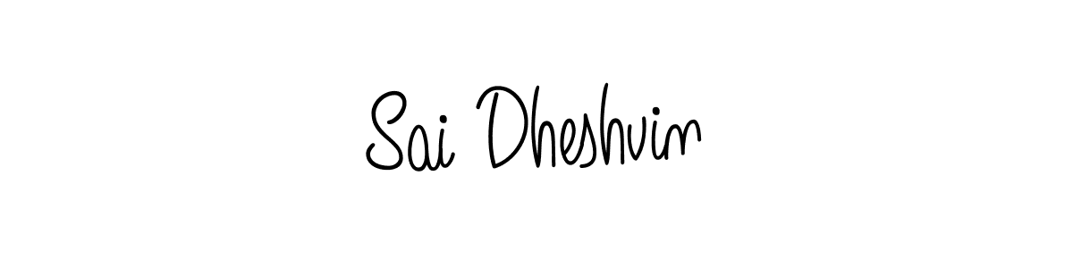 Use a signature maker to create a handwritten signature online. With this signature software, you can design (Angelique-Rose-font-FFP) your own signature for name Sai Dheshvin. Sai Dheshvin signature style 5 images and pictures png