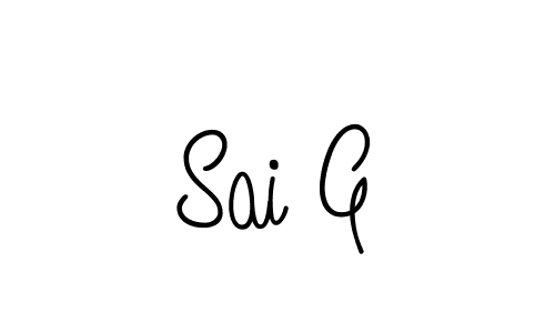 Also we have Sai G name is the best signature style. Create professional handwritten signature collection using Angelique-Rose-font-FFP autograph style. Sai G signature style 5 images and pictures png