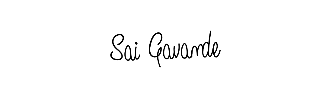 Use a signature maker to create a handwritten signature online. With this signature software, you can design (Angelique-Rose-font-FFP) your own signature for name Sai Gavande. Sai Gavande signature style 5 images and pictures png
