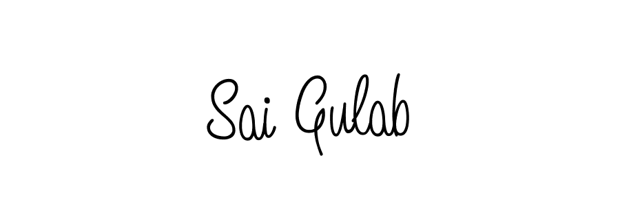 if you are searching for the best signature style for your name Sai Gulab. so please give up your signature search. here we have designed multiple signature styles  using Angelique-Rose-font-FFP. Sai Gulab signature style 5 images and pictures png