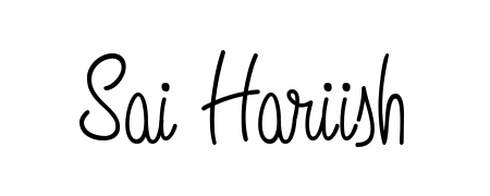 A modern signature idea for name Sai Hariish using Angelique-Rose-font-FFP font. Clean strokes and elegant curves make it stand out instantly. Sai Hariish signature style 5 images and pictures png