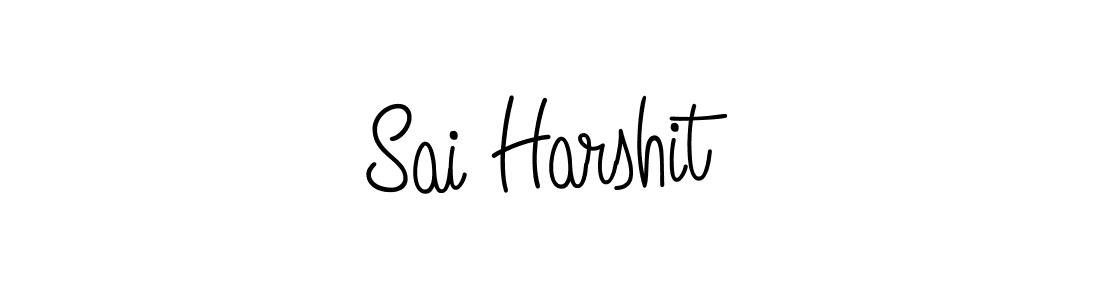 Use a signature maker to create a handwritten signature online. With this signature software, you can design (Angelique-Rose-font-FFP) your own signature for name Sai Harshit. Sai Harshit signature style 5 images and pictures png