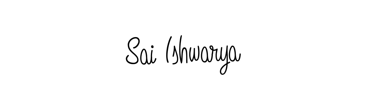 Design your own signature with our free online signature maker. With this signature software, you can create a handwritten (Angelique-Rose-font-FFP) signature for name Sai Ishwarya. Sai Ishwarya signature style 5 images and pictures png