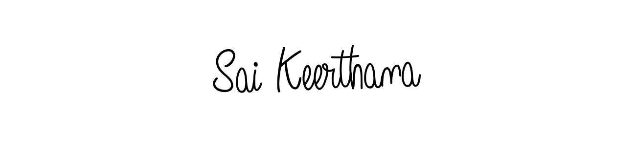 You should practise on your own different ways (Angelique-Rose-font-FFP) to write your name (Sai Keerthana) in signature. don't let someone else do it for you. Sai Keerthana signature style 5 images and pictures png