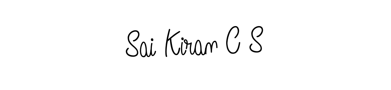 The best way (Angelique-Rose-font-FFP) to make a short signature is to pick only two or three words in your name. The name Sai Kiran C S include a total of six letters. For converting this name. Sai Kiran C S signature style 5 images and pictures png