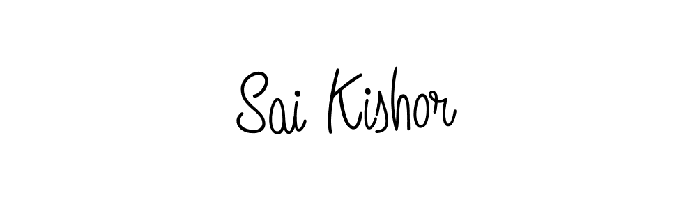 The best way (Angelique-Rose-font-FFP) to make a short signature is to pick only two or three words in your name. The name Sai Kishor include a total of six letters. For converting this name. Sai Kishor signature style 5 images and pictures png