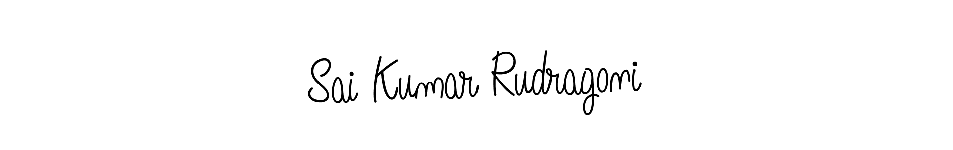 Use a signature maker to create a handwritten signature online. With this signature software, you can design (Angelique-Rose-font-FFP) your own signature for name Sai Kumar Rudragoni. Sai Kumar Rudragoni signature style 5 images and pictures png