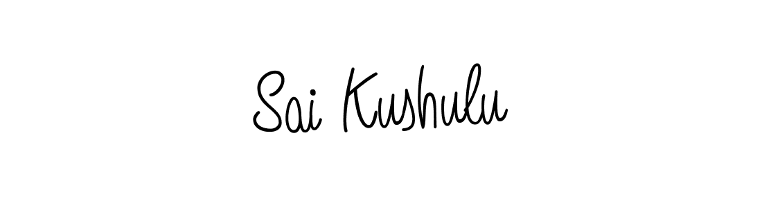 Make a beautiful signature design for name Sai Kushulu. With this signature (Angelique-Rose-font-FFP) style, you can create a handwritten signature for free. Sai Kushulu signature style 5 images and pictures png