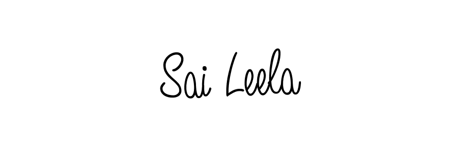 Sai Leela stylish signature style. Best Handwritten Sign (Angelique-Rose-font-FFP) for my name. Handwritten Signature Collection Ideas for my name Sai Leela. Sai Leela signature style 5 images and pictures png