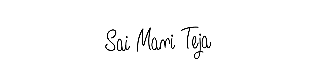 Also we have Sai Mani Teja name is the best signature style. Create professional handwritten signature collection using Angelique-Rose-font-FFP autograph style. Sai Mani Teja signature style 5 images and pictures png