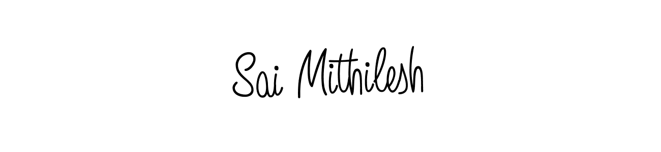 Design your own signature with our free online signature maker. With this signature software, you can create a handwritten (Angelique-Rose-font-FFP) signature for name Sai Mithilesh. Sai Mithilesh signature style 5 images and pictures png