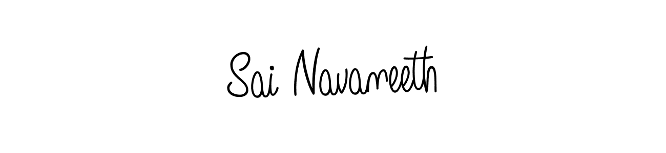 The best way (Angelique-Rose-font-FFP) to make a short signature is to pick only two or three words in your name. The name Sai Navaneeth include a total of six letters. For converting this name. Sai Navaneeth signature style 5 images and pictures png