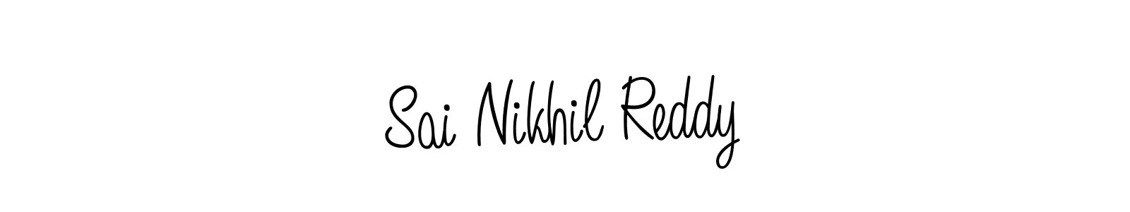 Make a beautiful signature design for name Sai Nikhil Reddy. Use this online signature maker to create a handwritten signature for free. Sai Nikhil Reddy signature style 5 images and pictures png