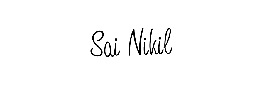 Create a beautiful signature design for name Sai Nikil. With this signature (Angelique-Rose-font-FFP) fonts, you can make a handwritten signature for free. Sai Nikil signature style 5 images and pictures png