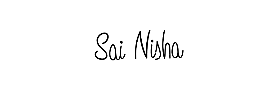 Best and Professional Signature Style for Sai Nisha. Angelique-Rose-font-FFP Best Signature Style Collection. Sai Nisha signature style 5 images and pictures png