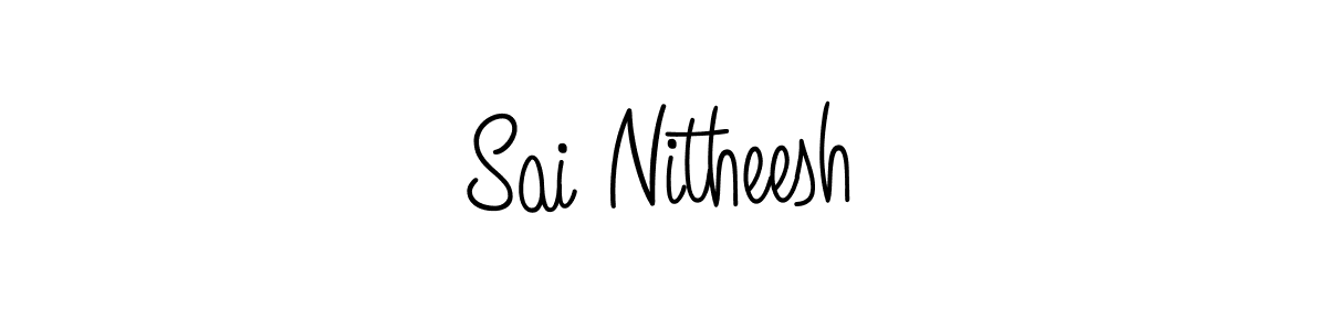 Also we have Sai Nitheesh name is the best signature style. Create professional handwritten signature collection using Angelique-Rose-font-FFP autograph style. Sai Nitheesh signature style 5 images and pictures png