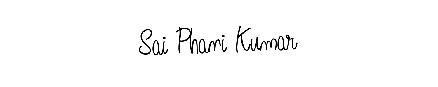 The best way (Angelique-Rose-font-FFP) to make a short signature is to pick only two or three words in your name. The name Sai Phani Kumar include a total of six letters. For converting this name. Sai Phani Kumar signature style 5 images and pictures png