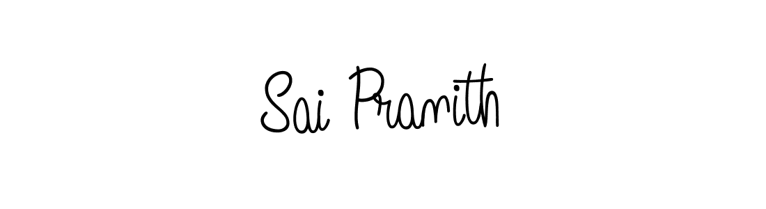 How to make Sai Pranith name signature. Use Angelique-Rose-font-FFP style for creating short signs online. This is the latest handwritten sign. Sai Pranith signature style 5 images and pictures png