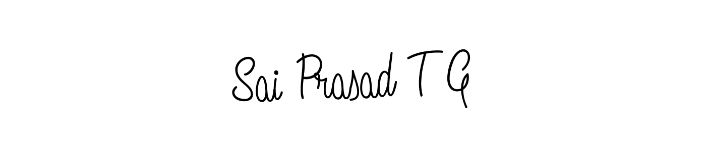 Create a beautiful signature design for name Sai Prasad T G. With this signature (Angelique-Rose-font-FFP) fonts, you can make a handwritten signature for free. Sai Prasad T G signature style 5 images and pictures png