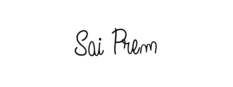 How to make Sai Prem name signature. Use Angelique-Rose-font-FFP style for creating short signs online. This is the latest handwritten sign. Sai Prem signature style 5 images and pictures png
