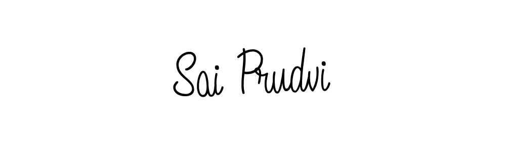 The best way (Angelique-Rose-font-FFP) to make a short signature is to pick only two or three words in your name. The name Sai Prudvi include a total of six letters. For converting this name. Sai Prudvi signature style 5 images and pictures png