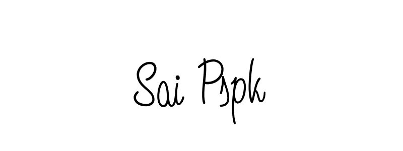 Sai Pspk stylish signature style. Best Handwritten Sign (Angelique-Rose-font-FFP) for my name. Handwritten Signature Collection Ideas for my name Sai Pspk. Sai Pspk signature style 5 images and pictures png