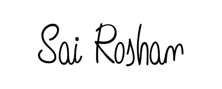 Get inspired by this graceful Angelique-Rose-font-FFP signature style for name Sai Roshan. Smooth loops and balanced proportions for everyday use. Sai Roshan signature style 5 images and pictures png