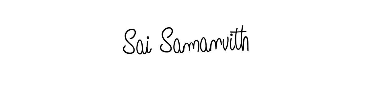 Design your own signature with our free online signature maker. With this signature software, you can create a handwritten (Angelique-Rose-font-FFP) signature for name Sai Samanvith. Sai Samanvith signature style 5 images and pictures png