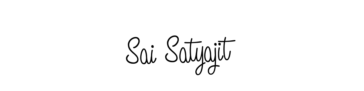Sai Satyajit stylish signature style. Best Handwritten Sign (Angelique-Rose-font-FFP) for my name. Handwritten Signature Collection Ideas for my name Sai Satyajit. Sai Satyajit signature style 5 images and pictures png