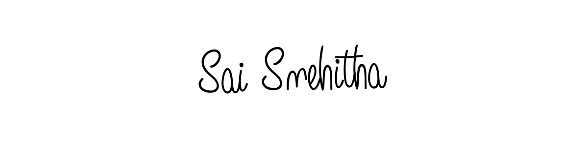 You should practise on your own different ways (Angelique-Rose-font-FFP) to write your name (Sai Snehitha) in signature. don't let someone else do it for you. Sai Snehitha signature style 5 images and pictures png