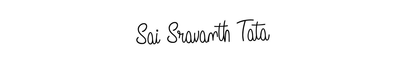 How to make Sai Sravanth Tata signature? Angelique-Rose-font-FFP is a professional autograph style. Create handwritten signature for Sai Sravanth Tata name. Sai Sravanth Tata signature style 5 images and pictures png