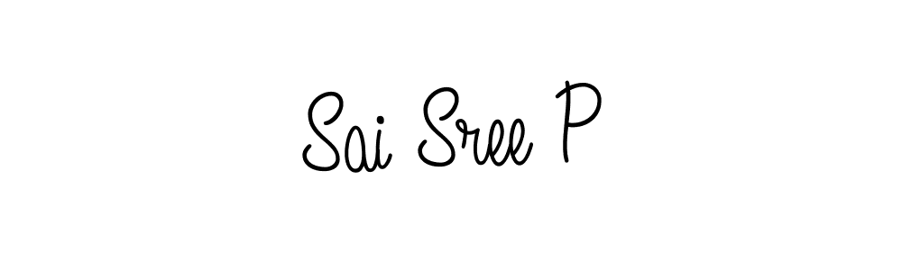 The best way (Angelique-Rose-font-FFP) to make a short signature is to pick only two or three words in your name. The name Sai Sree P include a total of six letters. For converting this name. Sai Sree P signature style 5 images and pictures png